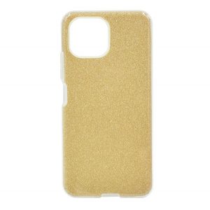 Husă silicon pentru telefon (interior din plastic, spate lucios) GOLD Xiaomi Mi 11 Lite 4G, Xiaomi Mi 11 Lite 5G, Xiaomi 11 Lite 5G NE