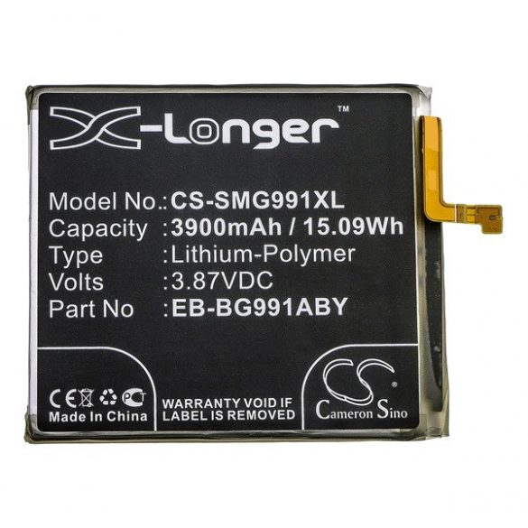 Baterie CAMERON SINO Li-Polymer (3,87V/3900mAh, compatibil cu Samsung EB-BG991ABY) NEGRU Samsung Galaxy S21 (SM-G991) 5G