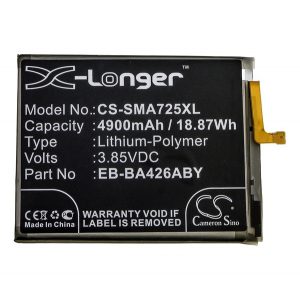 Baterie CAMERON SINO Li-Polymer (3,85V/4900mAh, compatibil cu Samsung EB-BA426ABY) NEGRU Samsung Galaxy A42 5G (SM-A425F), Samsung Galaxy A32 5G (SM-A326), Samsung Galaxy A72 4G (SM-A725F), Samsung Galaxy A72 5G (SM-A726F)