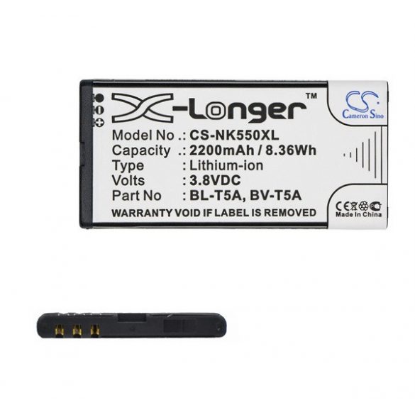 Baterie CAMERON SINO Li-Ion (3,8V/2200mAh, compatibil Microsoft BL-T5A) NEGRU Microsoft Lumia 550