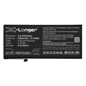 Baterie CAMERON SINO Li-Polymer (3.8V/3500mAh, compatibil cu Apple 616-00468) NEGRU Apple iPhone XR 6.1