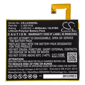 Baterie CAMERON SINO Li-Polymer (3,85 V/4850 mAh, compatibil L18D1P32) Lenovo Tab M10 (TB-X605F)