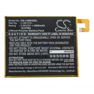 CAMERON SINO Baterie Li-Polimer (3.85V/4900mAh, compatibil Lenovo L19D1P31) BLACK Lenovo Tab M8 (TB-8505F) WIFI