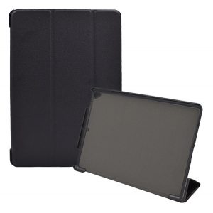 Husă stativă, efect piele (FLIP activ, deschidere laterală, funcție suport birou TRIFOLD) negru Apple IPAD 10.2 (2019), Apple IPAD 10.2 (2020), Apple IPAD 10.2 (2021)