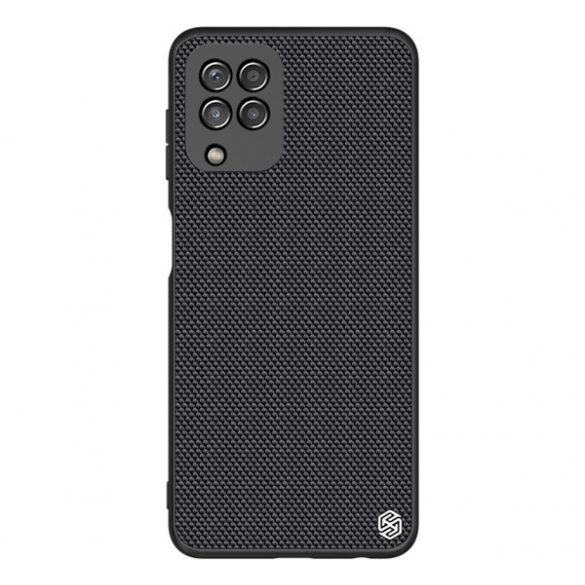 Protector de telefon din plastic NILLKIN TEXTURED (suprafață aspră, rezistență medie la impact, cadru din silicon, model 3D) NEGRU Samsung Galaxy A22 4G (SM-A225), Samsung Galaxy M22 (SM-M225F)