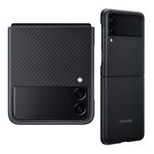 SAMSUNG plastic telefon protecție(kevlar Husă) negru Samsung Galaxy Z Flip3 5G (SM-F711)