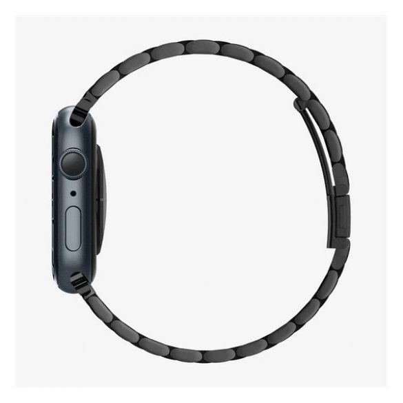 Curea de schimb SPIGEN MODERN FIT (dimensiune personalizată, mare, metal) NEGRU Apple Watch Series 1 42mm, Apple Watch Series 2 42mm, Apple Watch Series 3 42mm, Apple Watch Series 4 44mm