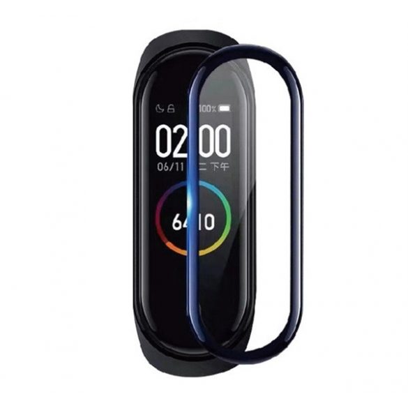 Ecran de afișare protecțiede sticlă (3D Husă complet, 0,3 mm, 9H) negru Xiaomi Mi Band 6