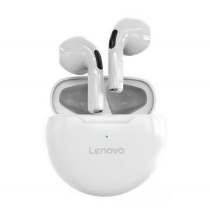 LENOVO HT38 căști bluetooth STAREO (v5.0, TWS, microfon, rezistent la cădere, anulare zgomot + încărcător) ALB