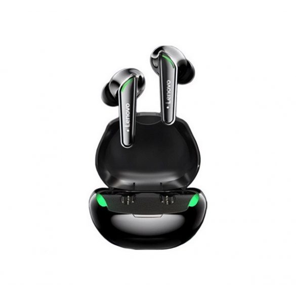 LENOVO XT92 căști bluetooth Stereo (v5.1, TWS, afișaj LED, microfon, anulare zgomot + dock de încărcare, SPORT) NEGRU