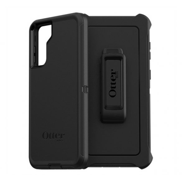 Protector de telefon din plastic OTTERBOX DEFENDER (interior din silicon, rezistenta medie la impact, clema pentru curea, suport) NEGRU Samsung Galaxy S21 Plus (SM-G996) 5G