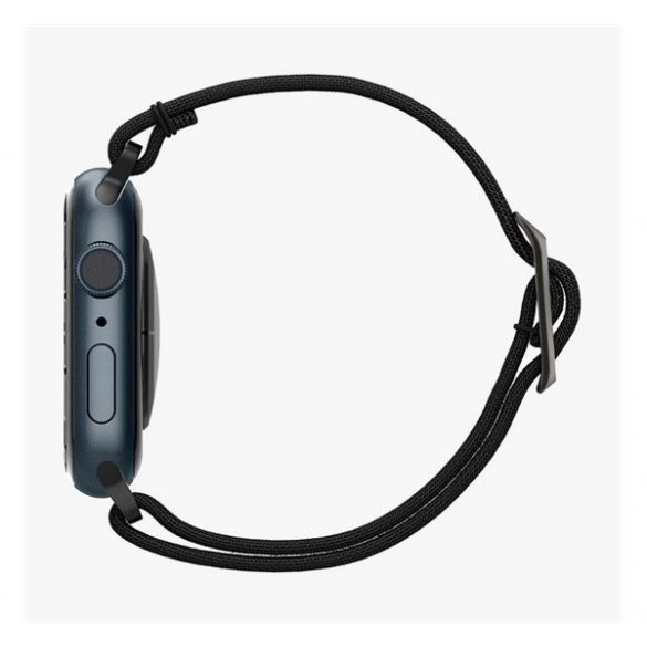 Curea de schimb SPIGEN LITE FIT (dimensiune personalizată, mare, textil) NEGRU Apple Watch Series 2 42mm, Apple Watch Series 3 42mm, Apple Watch Series 4 44mm, Apple Watch Series 5 44mm, Apple Watch Series 6 44mm, Apple Watch Series SE 44mm, Apple W