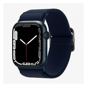 Curea de schimb SPIGEN LITE FIT (dimensiune personalizată, mare, textil) ALBASTRU ÎNCHIS Apple Watch Series 2 42mm, Apple Watch Series 3 42mm, Apple Watch Series 4 44mm, Apple Watch Series 5 44mm, Apple Watch Series 6 44mm, Apple Watch Series SE 44m