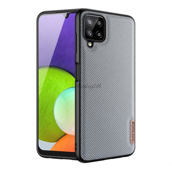 Protectie de telefon din silicon DUX DUCIS FINO (interior din plastic, rezistenta medie la impact, model grila) GRI Samsung Galaxy A22 4G (SM-A225)