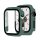 Cadru din plastic (rezistent la impact + sticla de protectie a ecranului) VERDE INCHIS Apple Watch Series 7 41mm