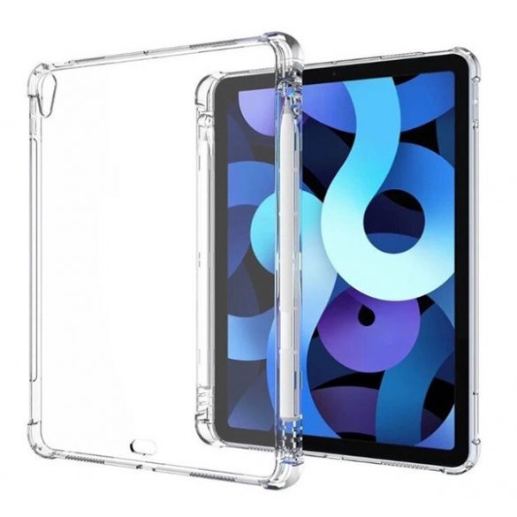 Protectie din silicon pentru telefon (rezistenta la socuri, colt cu perna de aer, suport pentru creion) TRANSPARENT Apple IPAD mini 6 (2021)