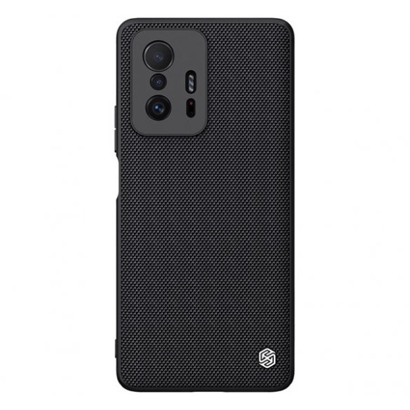 NILLKIN TEXTURED plastic protecțiede telefon (suprafață aspră, mediu rezistent la impact, cadru de silicon, model 3D) negru Xiaomi 11T, Xiaomi 11T Pro