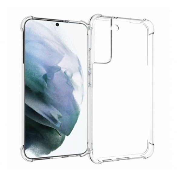 Protector de telefon din silicon (rezistent mediu la impact, cadru pernă de aer) TRANSPARENT Samsung Galaxy S22 Plus 5G (SM-S906)