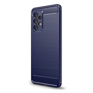 protecțiede telefon din silicon (rezistent la impact mediu, călcâi cu pernă de aer, periat, model de carbon) CUSHION CUSHION Samsung Galaxy A53 (SM-A536) 5G