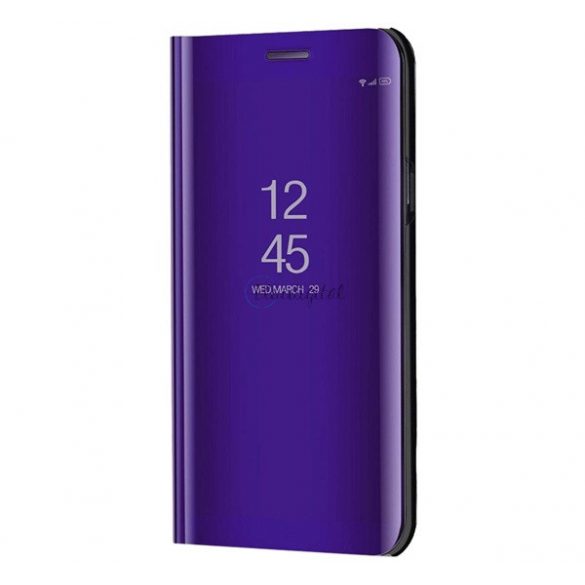 Husă în picioare (FLIP activ, deschidere laterală, funcție de suport pentru birou, suprafață oglindă, husă Mirror View) PURPLE Samsung Galaxy S22 Plus 5G (SM-S906)