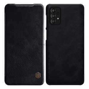 Husă NILLKIN QIN în picioare, efect piele (FLIP, deschidere laterală, suport card bancar) NEGRU Samsung Galaxy A33 5G (SM-A336)