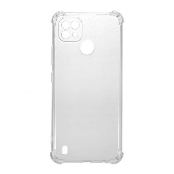 Protectie din silicon pentru telefon (rezistenta medie la impact, colt cu perna de aer) TRANSPARENT Realme C21