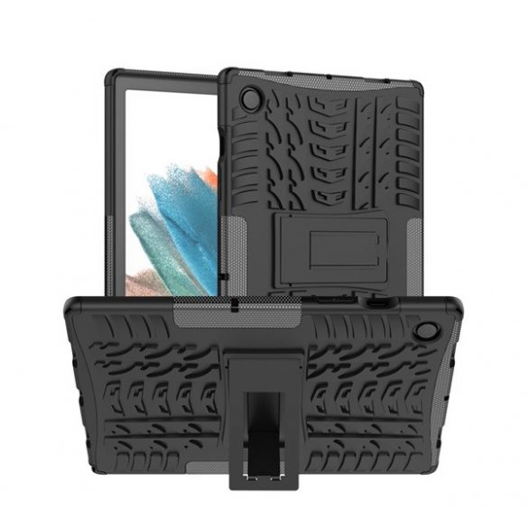 Protecție din plastic pentru telefon Defender (rezistență medie la impact, interior din silicon, model anvelope auto) negru Samsung Galaxy Tab A8 10.5 WIFI (2021) SM-X200, Samsung Galaxy Tab A8 10.5 LTE (2021) S