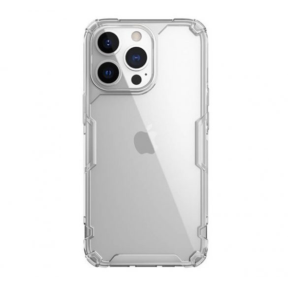 Protector de telefon din plastic NILLKIN NATURE PRO (cadru din silicon, rezistenta medie la impact, colt cu perna de aer) TRANSPARENT Apple iPhone 13 Pro