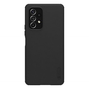 NILLKIN SUPER FROSTED PRO plastic protecțiede telefon (mediu rezistent la impact, cauciucat, suprafață aspră) negru Samsung Galaxy A53 (SM-A536) 5G