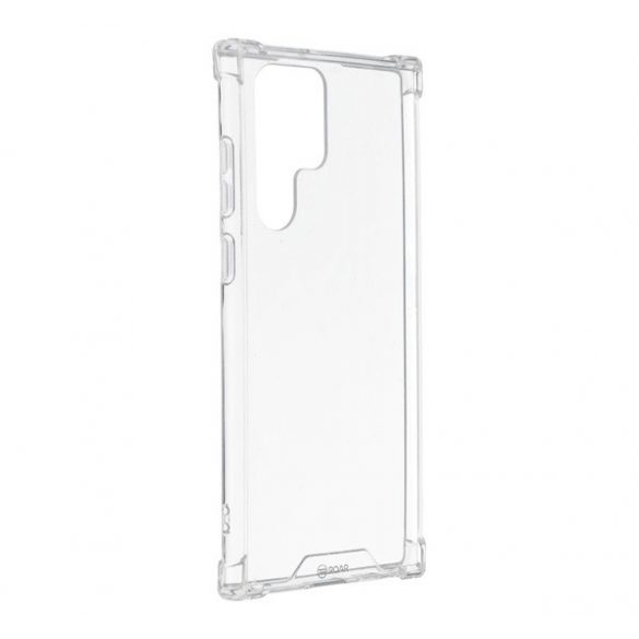 Protector de telefon din plastic ROAR JELLY ARMOR (cadru din silicon, rezistenta medie la impact, colt cu perna de aer) TRANSPARENT Samsung Galaxy S22 Ultra 5G (SM-S908)