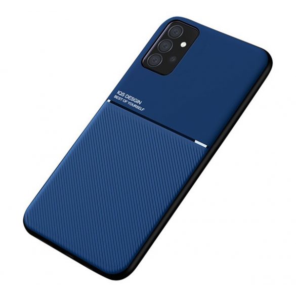 Protecție din plastic pentru telefon (ramă din silicon, rezistență medie la impact, placă metalică încorporată, spate cu efect de piele, model cu dungi) HUSE Acoperă Samsung Galaxy A52 5G (SM-A526F), Samsung Galaxy A52s 5G (SM-A