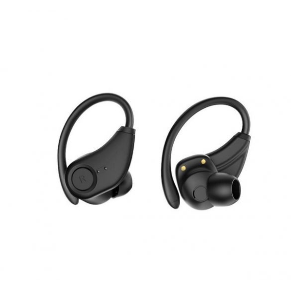 BLUEDIO S6 căști bluetooth Stereo (v5.1, TWS, microfon + încărcător, SPORT) NEGRU