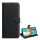 Carcasa in picioare, efect piele (FLIP, deschidere laterala, functie suport desktop, premium) NEGRU Realme 8 5G