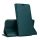 Carcasa in picioare, efect piele (FLIP, deschidere laterala, functie suport de masa) VERDE INCHIS Realme C11 2021