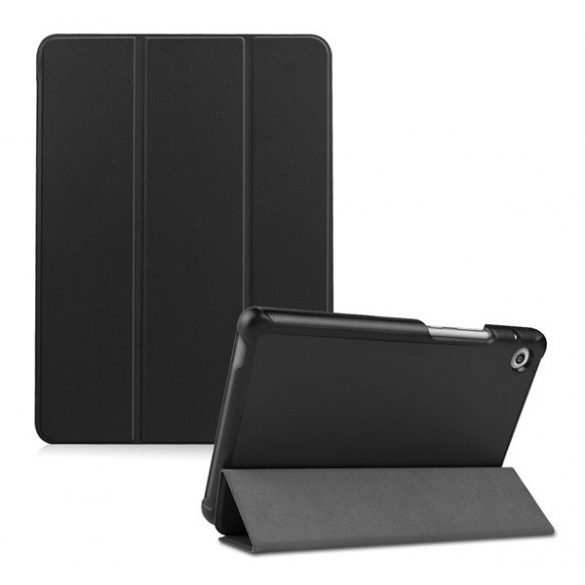 Carcasă în picioare, efect piele (FLIP, deschidere laterală, TRIFOLD, suport desktop) NEGRU Lenovo Tab P11 (TB-J606F), Lenovo Tab P11 5G (TB-J607Z), Lenovo Tab P11 Plus (TB-J616F)