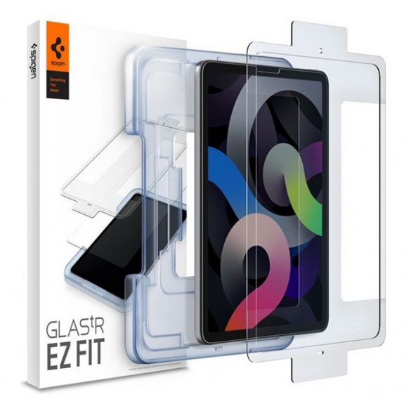 SPIGEN EZ FIT folie sticlă protecție ecran2pcs (2.5D, husă-friendly, ultra-subțire, 0.2mm, 9H + cadru) pentru Apple IPAD Air 2020 (Air 4), Apple IPAD Pro 11 (2018), Apple IPAD Pro 11 (2020), Apple IPA