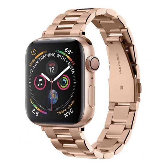 Curea de schimb SPIGEN MODERN FIT (dimensiune personalizată, mică, metală) ROSE GOLD Apple Watch Series SE 40mm, Watch Series SE 2 40mm, Watch Series 9 41mm