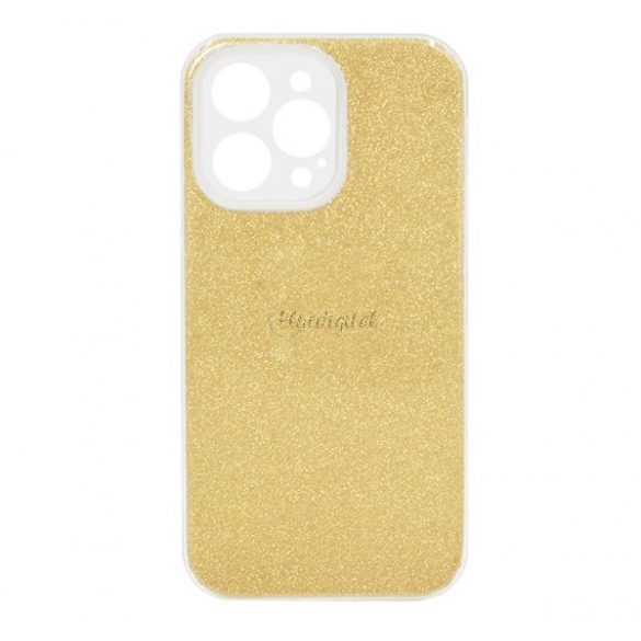 Protectie de telefon din silicon (interior din plastic, spate lucios) GOLD Apple iPhone 13 Pro