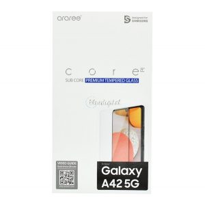 Proiectat pentru sticlă de protecție a ecranului SAMSUNG (rezistentă la zgârieturi, 0,33 mm, 9H, NU curbată) TRANSPARENT Samsung Galaxy A42 5G (SM-A425F)