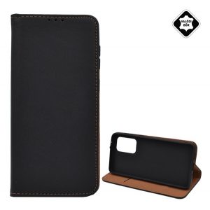 Husă stativă, piele naturală (FLIP, deschidere laterală, desktop) negru Samsung Galaxy A33 5G (SM-A336)