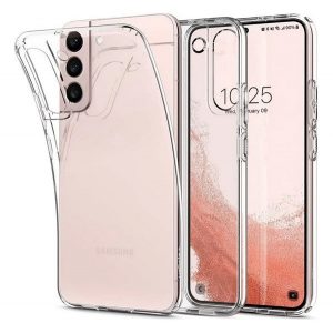 Protector de telefon din silicon SPIGEN LIQUID CRYSTAL (rezistență medie la impact, colț cu pernă de aer) TRANSPARENT Samsung Galaxy S22 Plus 5G (SM-S906)