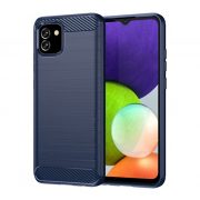   Husă silicon pentru telefon (rezistent la impact mediu, călcâi pernă de aer, periat, model de carbon) CUTTING BLOCK Samsung Galaxy A03 (SM-A035)