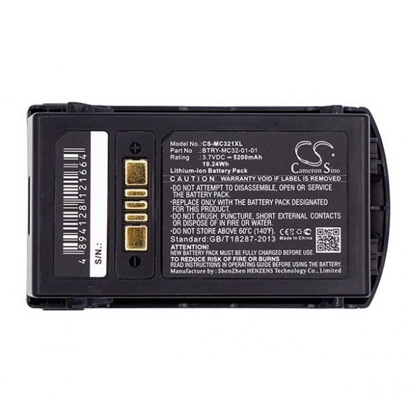 Baterie CAMERON SINO Li-Ion (3,7V/5200mAh, Zebra MC3200, MC32N0, MC32N0-S, compatibil MC3300)