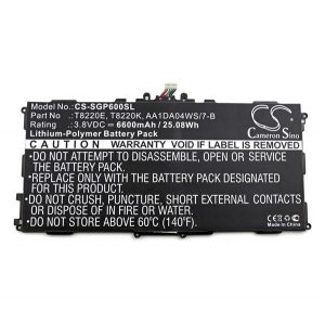 Baterie CAMERON SINO Li-Polymer (3,8V/6600mAh, compatibil cu Samsung AA1DA04WS/7-B) Samsung Galaxy Note 10.1 WIFI (SM-P600), Samsung Galaxy Note 10.1 LTE (SM-P605), Samsung Galaxy Tab Pro 10.1 (SM) - T525)