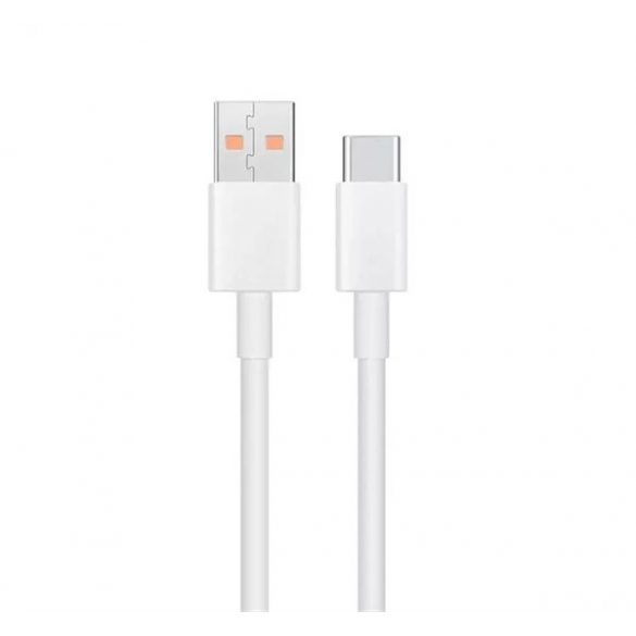 XIAOMI cablu de date (USB - Tip-C, 6A, încărcător rapid PD, 100cm) ALB