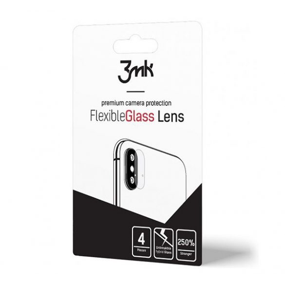 3MK LENS PROTECTION sticlă de protecție pentru cameră 4buc (flexibil, rezistent la zgârieturi, ultra-subțire, 0.2mm, 7H) TRANSPARENT Apple iPhone XR 6.1