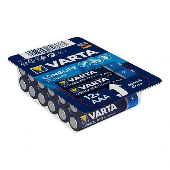 Baterie durabilă VARTA (AAA, LR03, 1.5V, alcalină) 12 buc/pachet