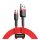 Cablu de date BASEUS CAFULE (USB - microUSB, 1.5A, incarcator rapid, 200cm, anti-rupere) RED