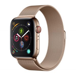 Curea de schimb DEVIA ELEGANT (dimensiune personalizată, mică, metalică, curea Milan, magnetică) GOLD Apple Watch Series 1 38mm, Apple Watch Series 2 38mm, Apple Watch Series 3 38mm, Apple Watch Series 4 40mm, Apple Watch Series 5 40mm