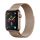 Curea de schimb DEVIA ELEGANT (dimensiune personalizată, mică, metalică, curea Milan, magnetică) GOLD Apple Watch Series 1 38mm, Apple Watch Series 2 38mm, Apple Watch Series 3 38mm, Apple Watch Series 4 40mm, Apple Watch Series 5 40mm